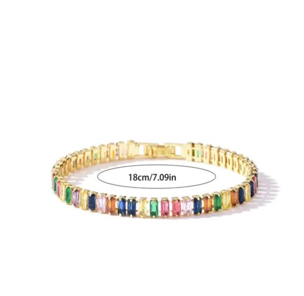 Colorful Tennis Bracelet - Image 2