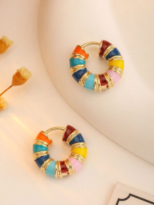 Enamel Colorful Earrings