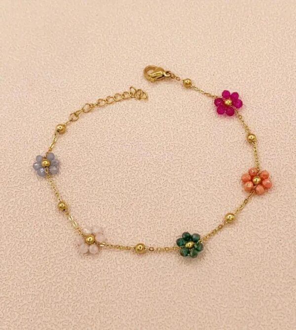 Flower Beads Bracelet