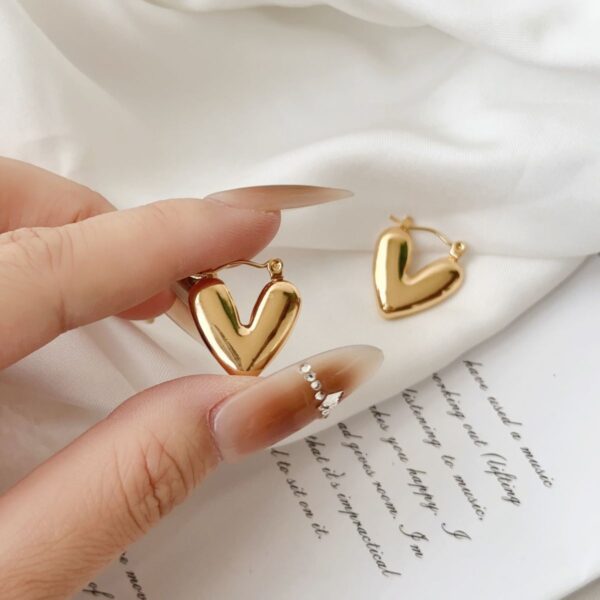 Hollow Heart Earrings