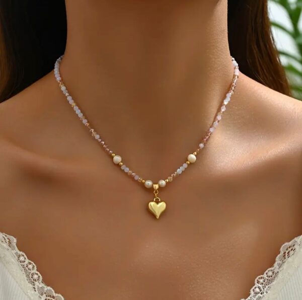 Mini Love Heart Necklace - Image 2