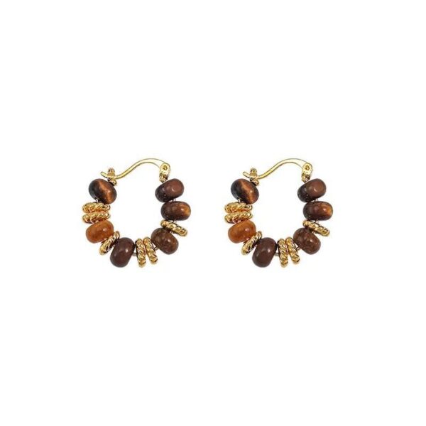 Tiger Eye Earrings - Image 2